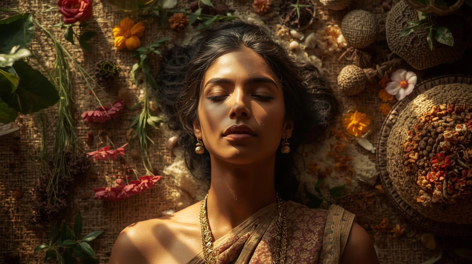 Beauté indienne : rituels et traditions ayurvédiques (ubtan, haldi, mehndi, huiles capillaires, kohl)