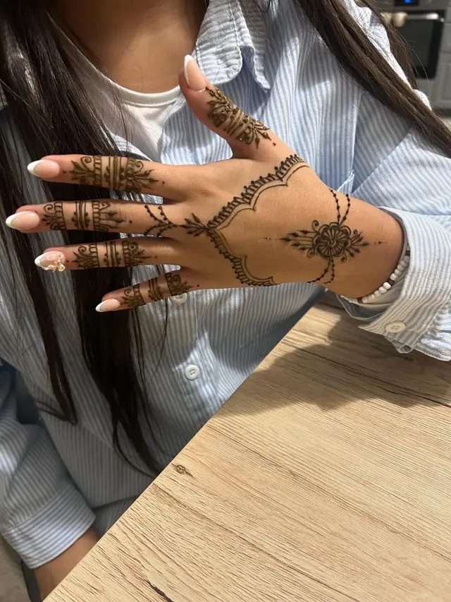 Henné — Sridarshiny Henné à Évry — Desi Corner