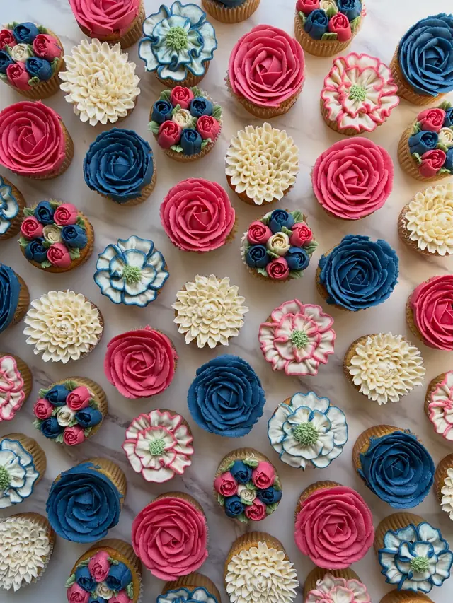 Cake / Pâtisserie — Cupcakes Fleuris à Franconville — Desi Corner