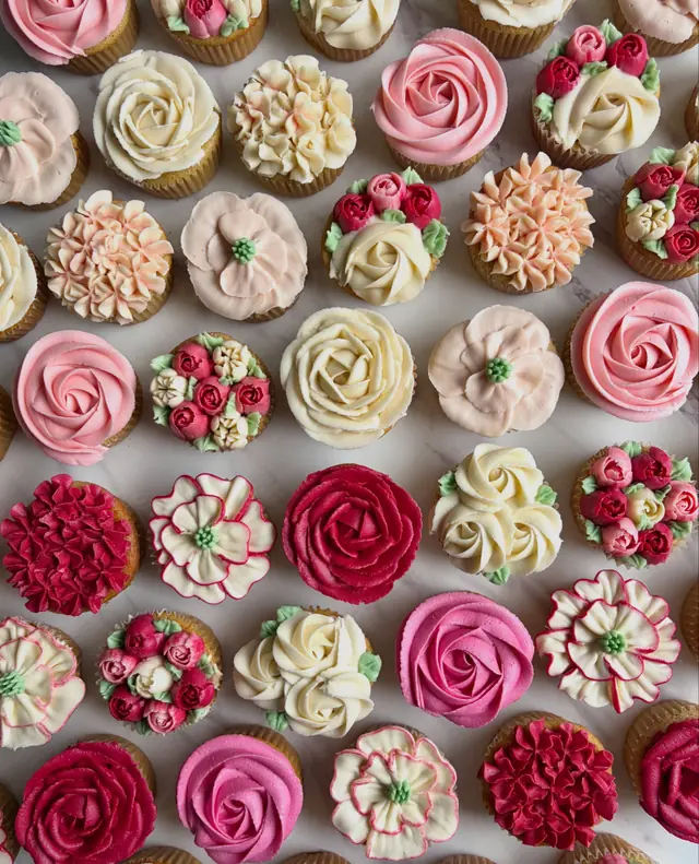 Cake / Pâtisserie — Cupcakes Fleuris à Franconville — Desi Corner