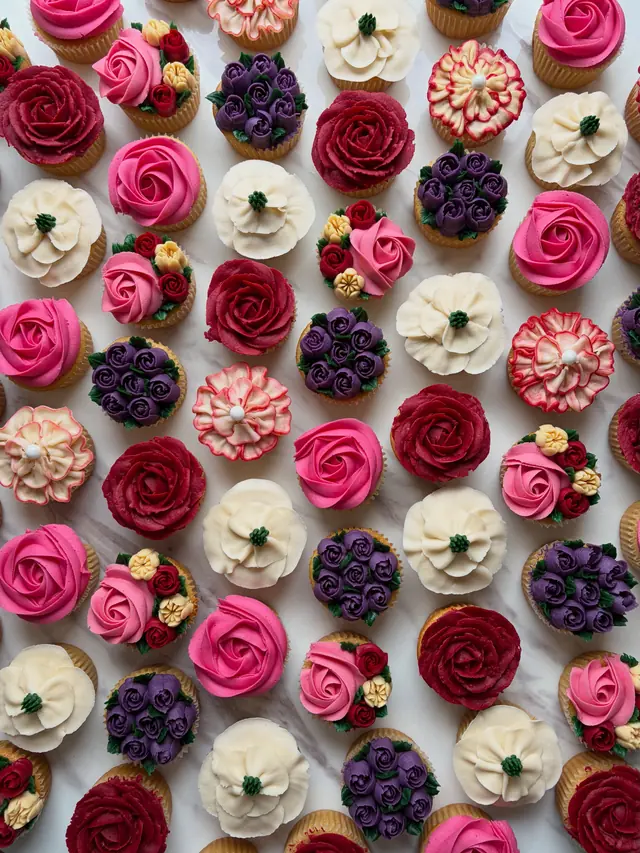 Cake / Pâtisserie — Cupcakes Fleuris à Franconville — Desi Corner